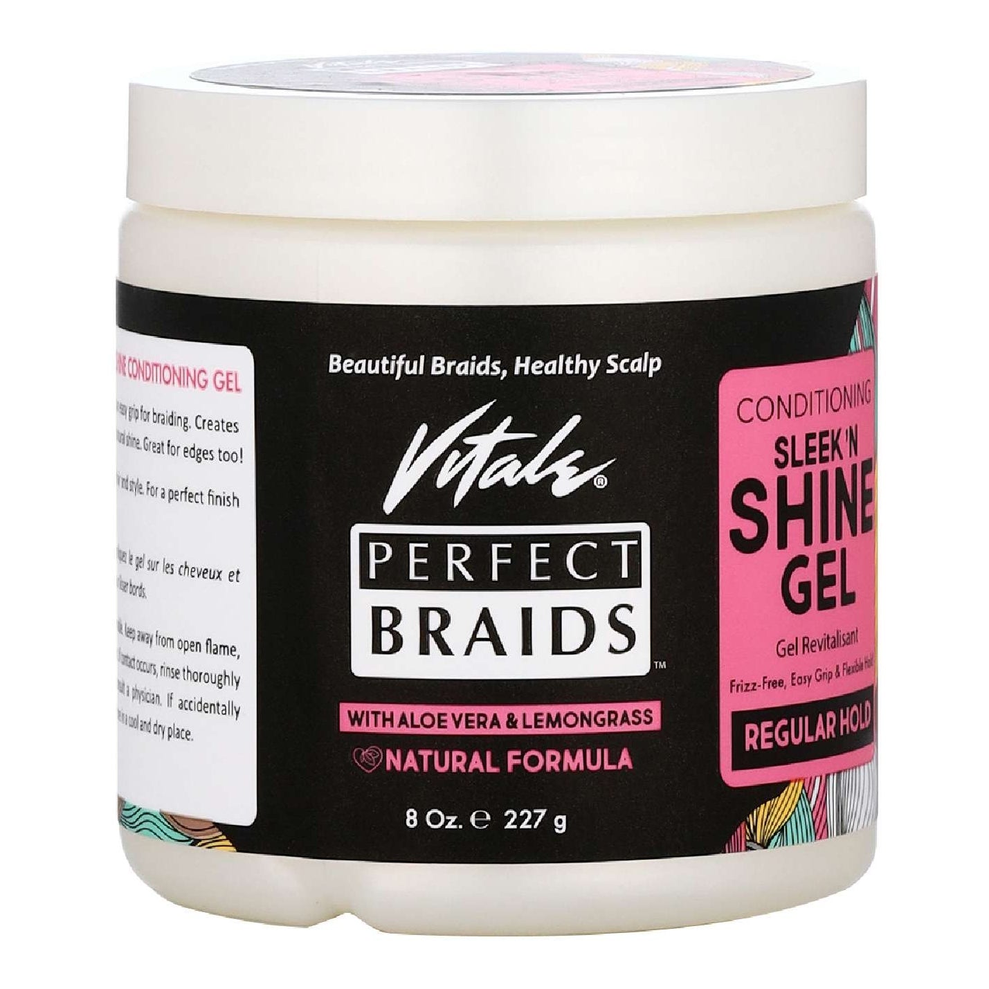 Vitale Perfect Braids Conditioning Sleek Shine Gel Regular Hold