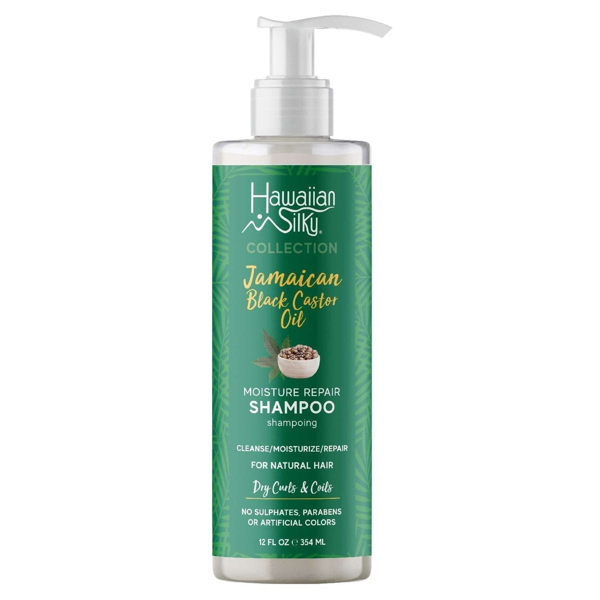 Hawaiian Silky Jamaican Black Castor Oil Moisture Repair Shampoo 12 Oz
