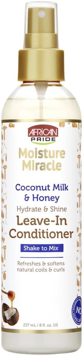 AFRICAN PRIDE MOISTURE MIRACLE HYDRATE and SHINE LEAVE-IN CONDITIONER