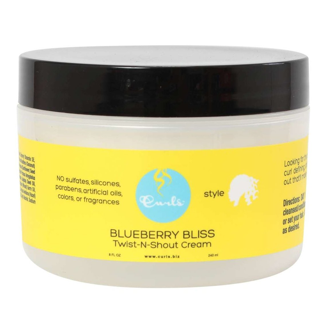 Curls Blueberry Twist Shout Cream 8 Oz