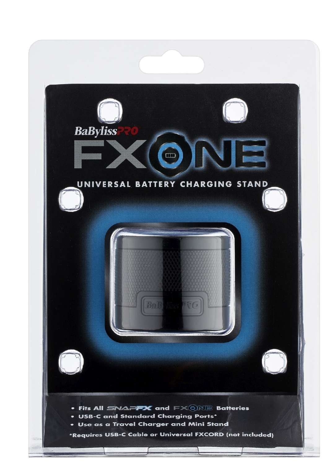 Babylisspro Fxone Universal Single Battery Charging Stand Black