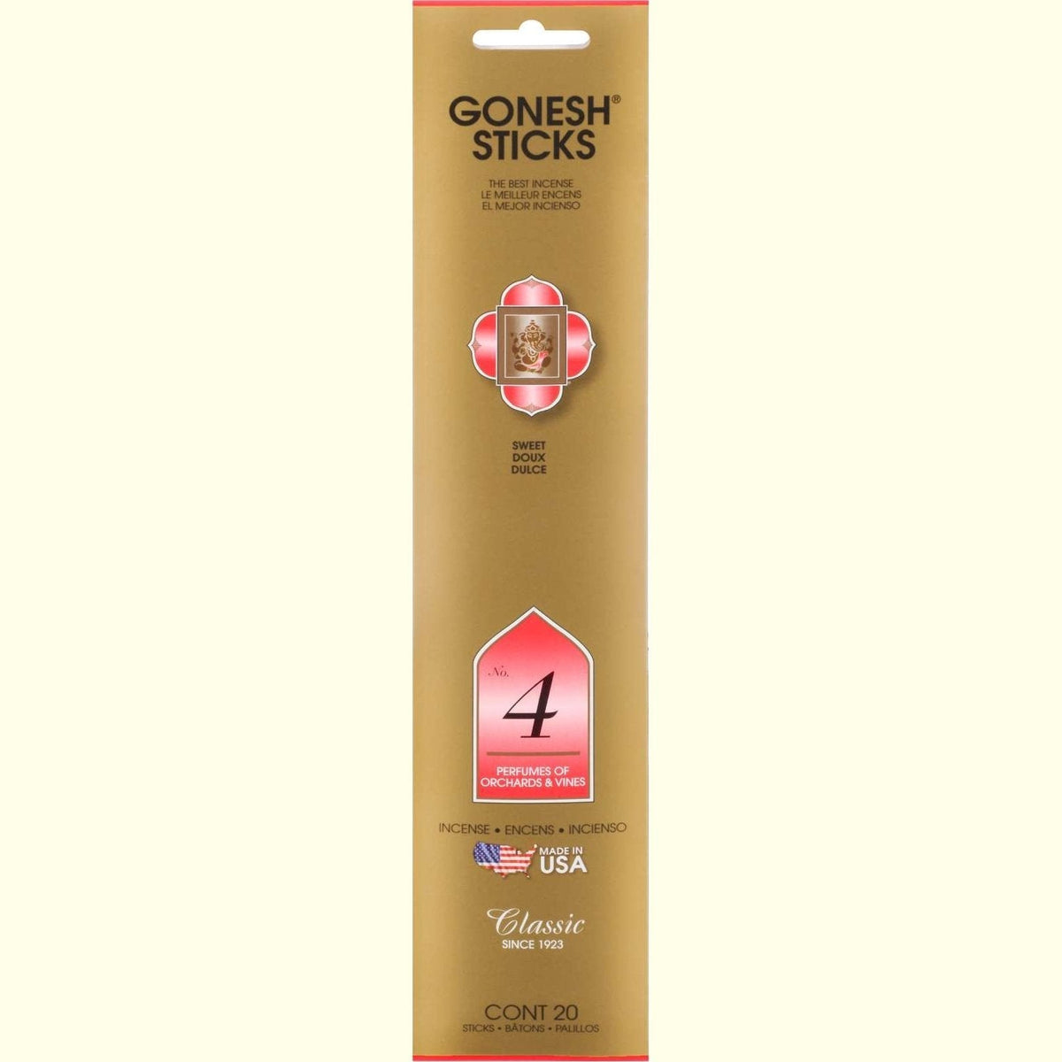 Gonesh Stick Classic 4 Orchards Vines 20 Piece