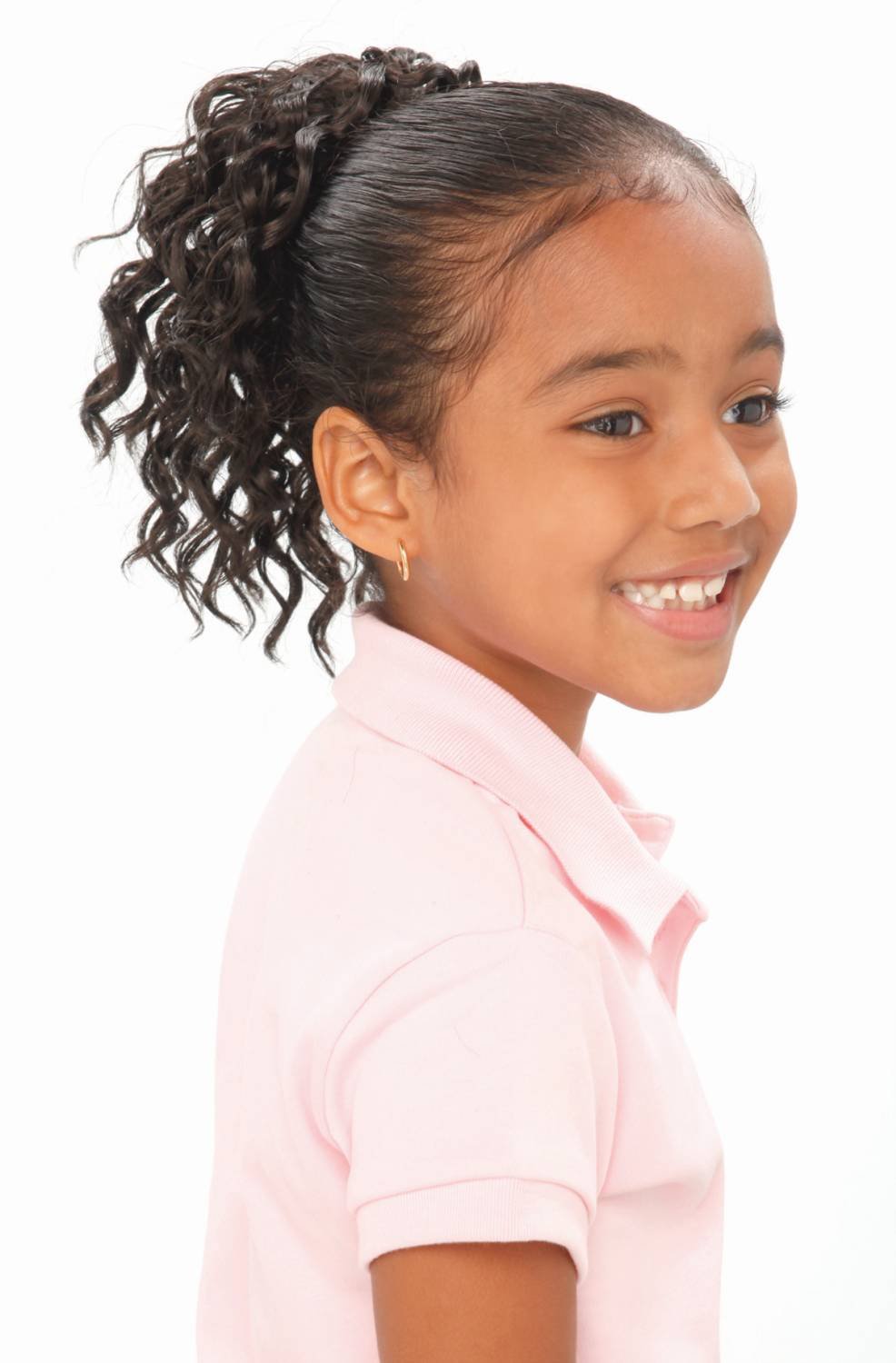 SYNTHETIC PONY TAIL DRAW STRING FOR KIDS JS1209 KIDS DRAW STRING SPIRAL-#4
