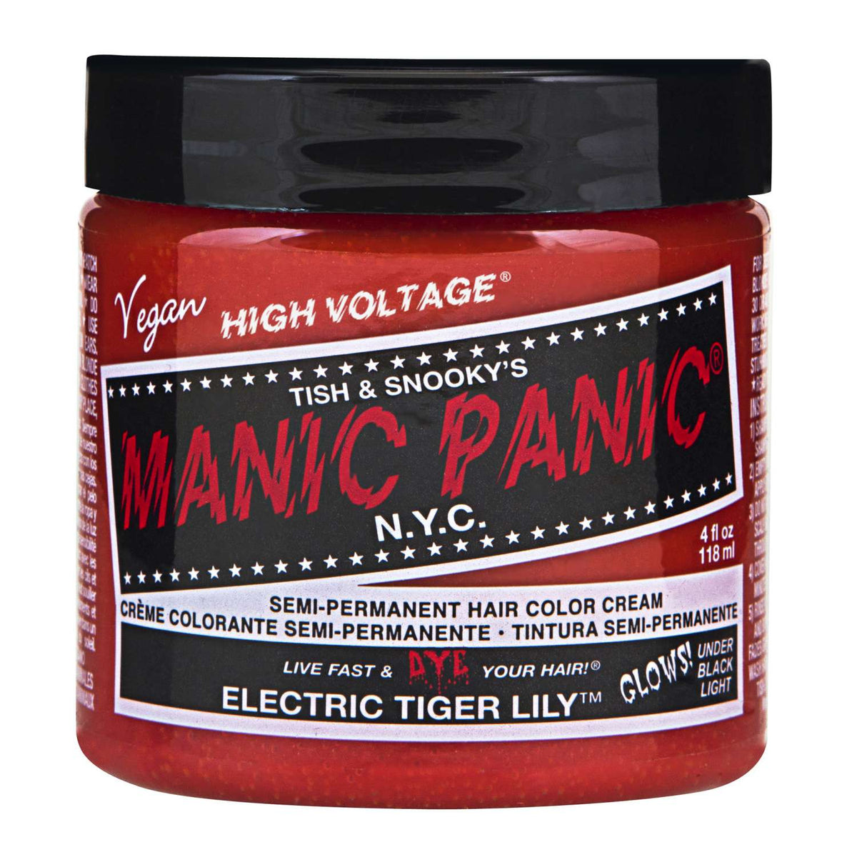 Manic Panic Semi Permanent Cream Hair Color - Electric Tiger Lily 4 Oz