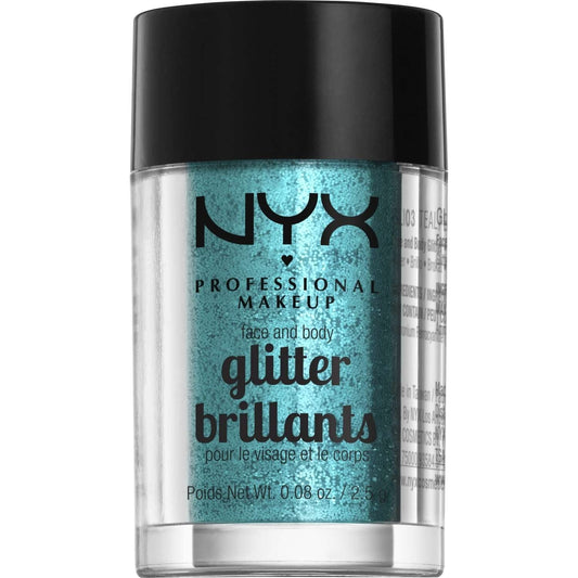 NYX  Face And Body Glitter 03 - Teal 0.08 Oz