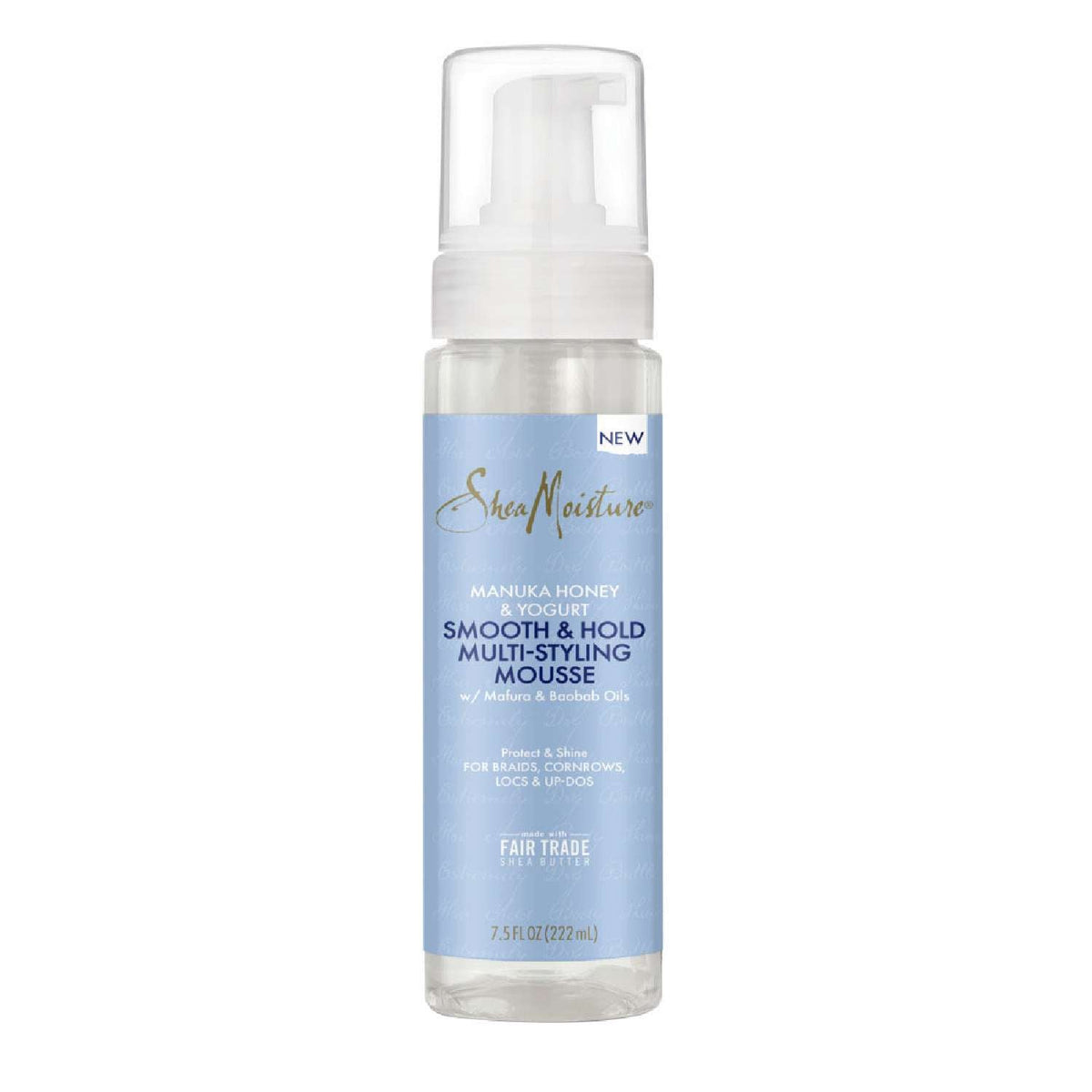 Shea Moisture Manuka Honey Yogurt Hydrate Repair Smoth Hold Multi-Styling Mousse 7.5 Fl Oz