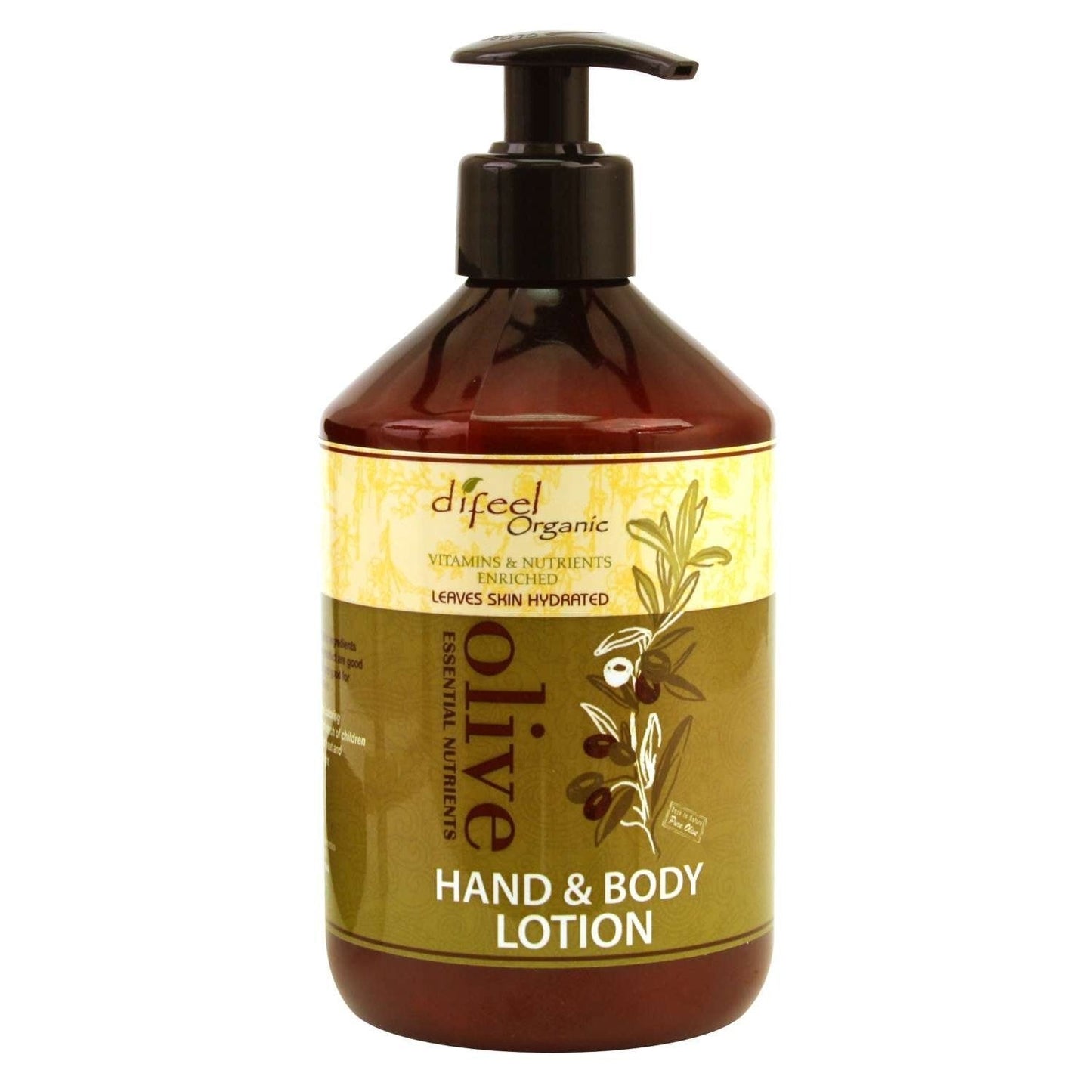Difeel Body Hand Lotion Olive Oil 16 Oz