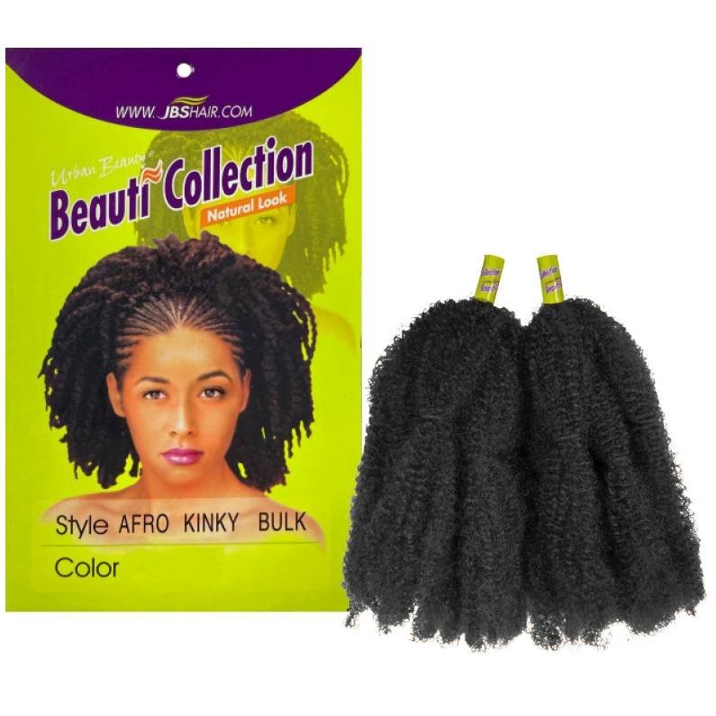 SYNTHETIC AFRO KINKY BULK HAIR FOR BRAIDING COLOR-#1B
