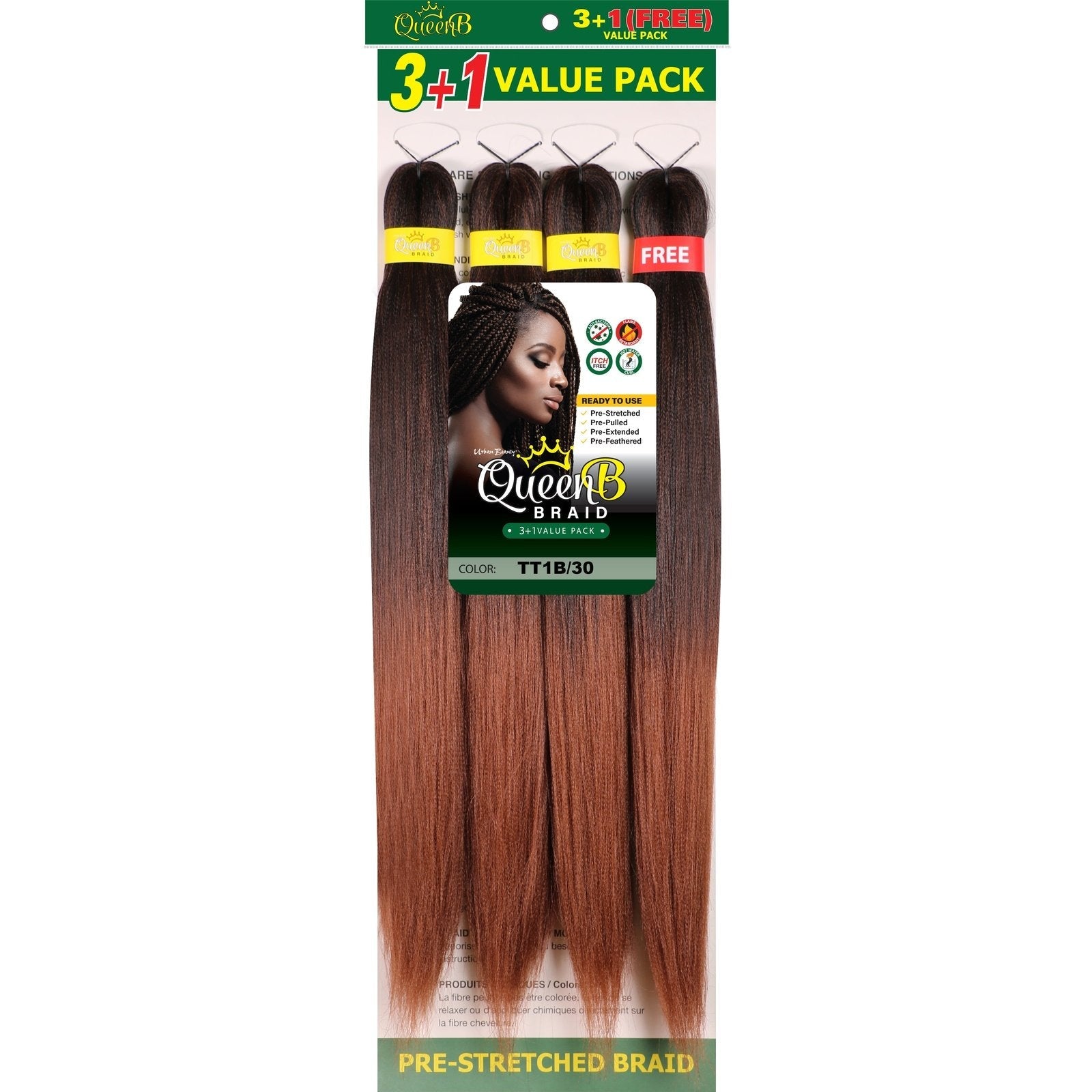 Queen B Pre-Stretched Value Pack Queen B Pre-Stretched Value Pack