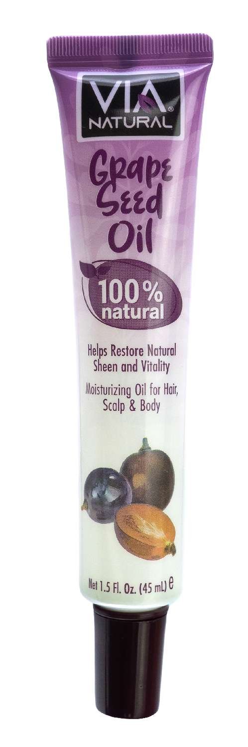 VIA Natural 100 % Natural Oils- Grape Seed Oil 1.5 Oz (24)