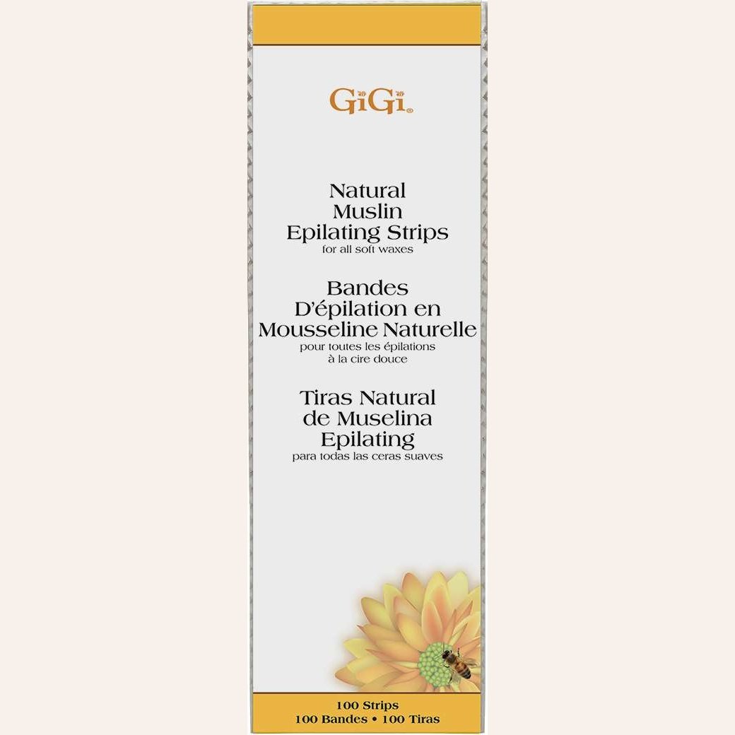 Gigi Natural Muslin Epilating Strips Large