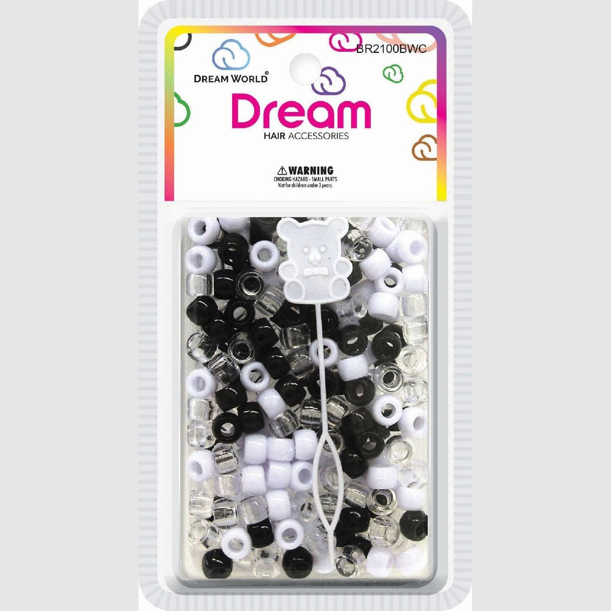 Chloe Bead 2100 Round Bkwhclear