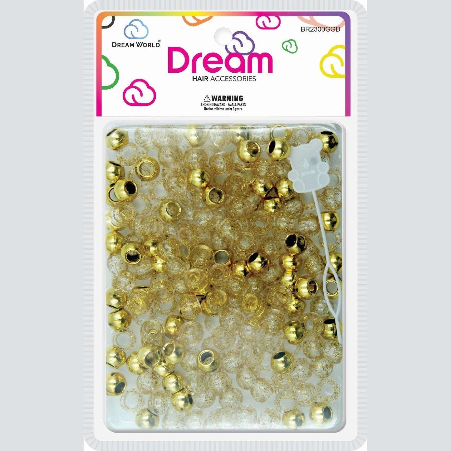 Chloe Bead 2300 Round Glitter Gold Assort