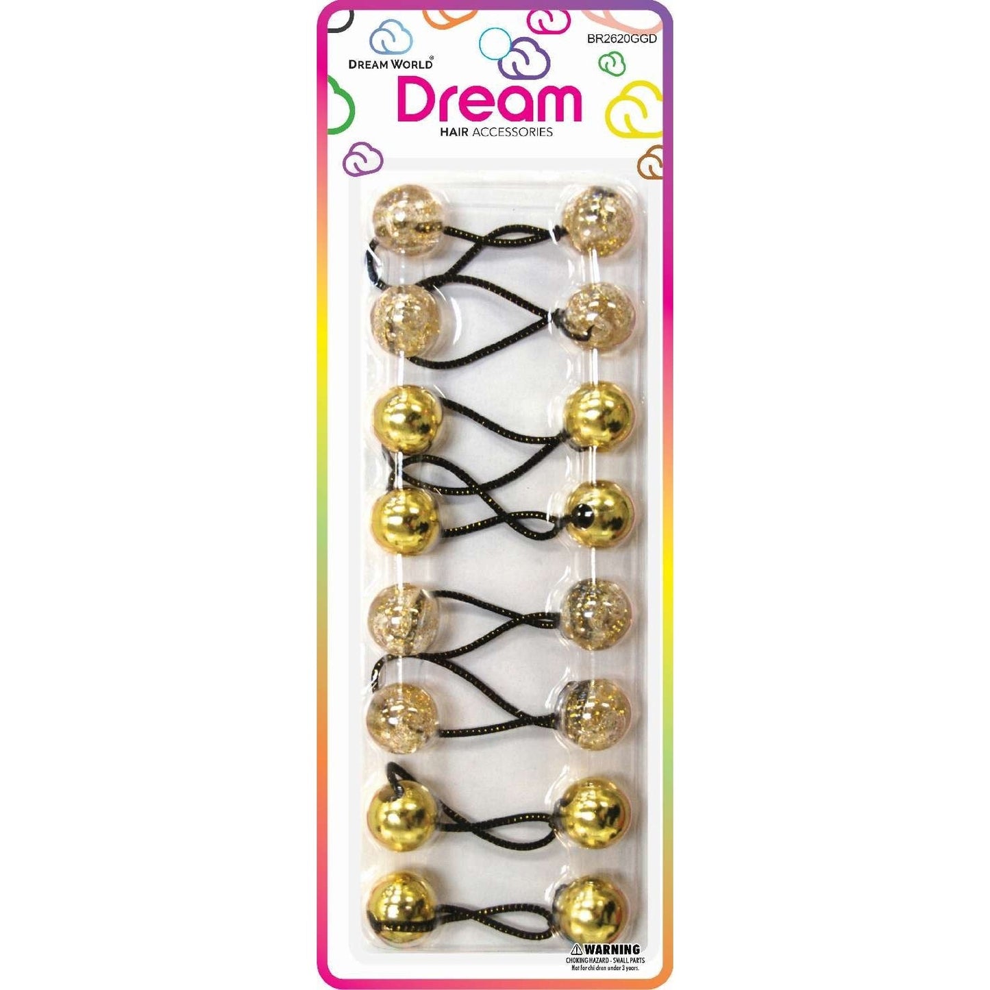 Chloe Bead 2200 Round Glitter Pink Assort