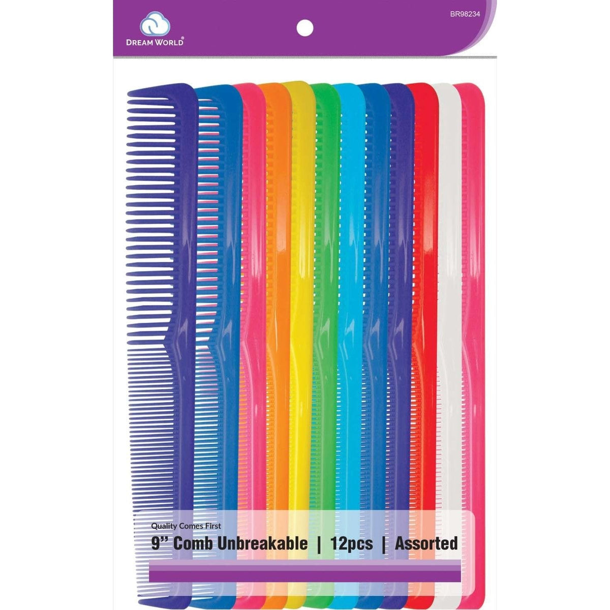 Brittny Bulk 9 Unbreakable Comb Assorted