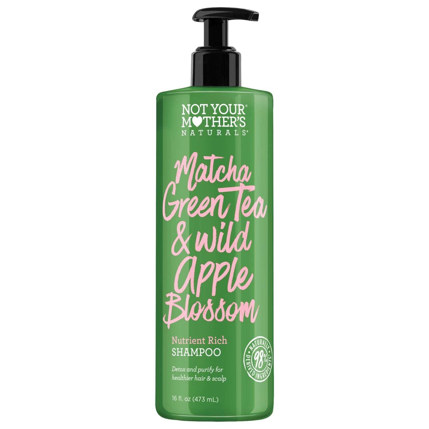 Not Your Mother Natural Matcha Green Tea Wild Apple Blossom Shampoo