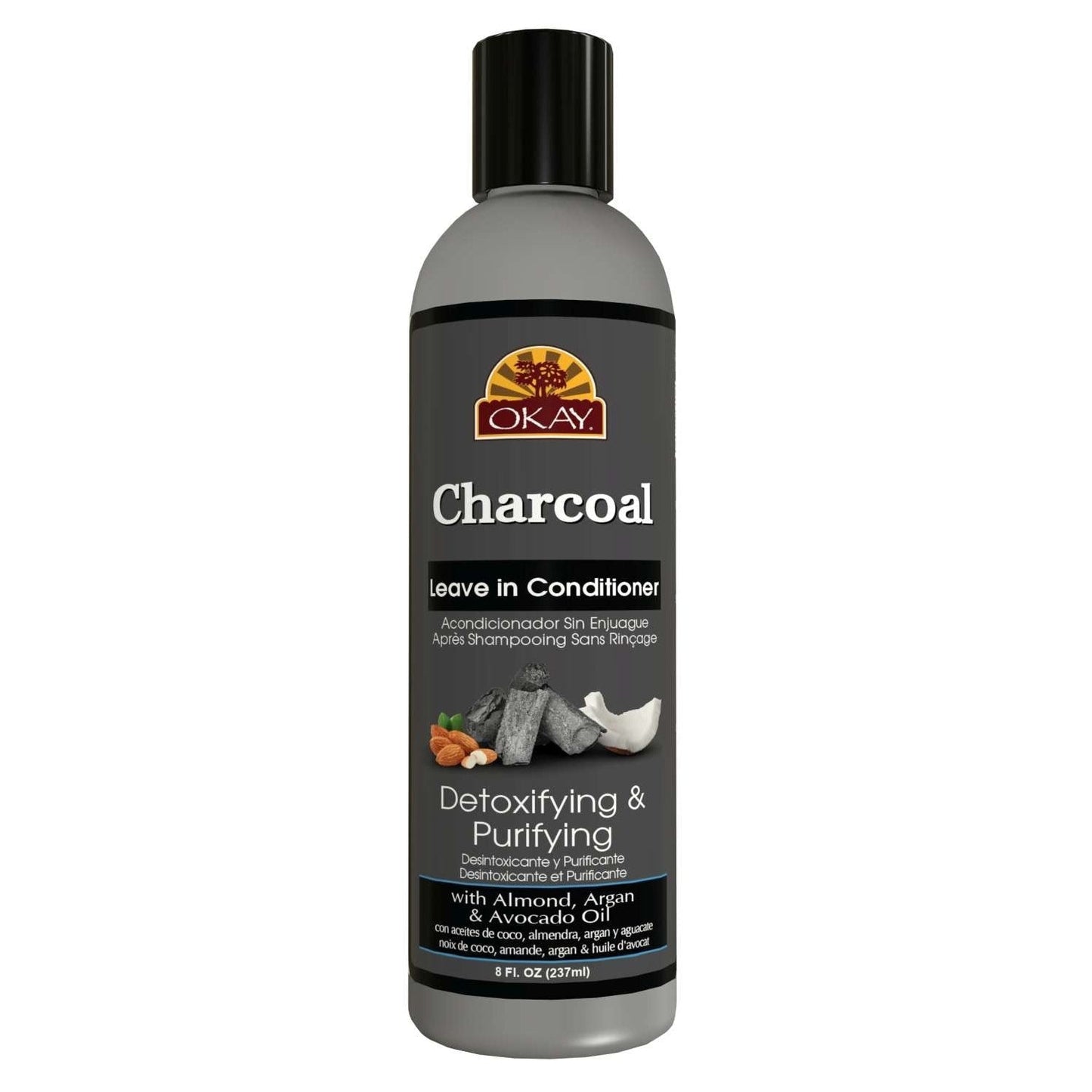 Okay Charcoal Leave-In Conditioner Detoxifying Purifying