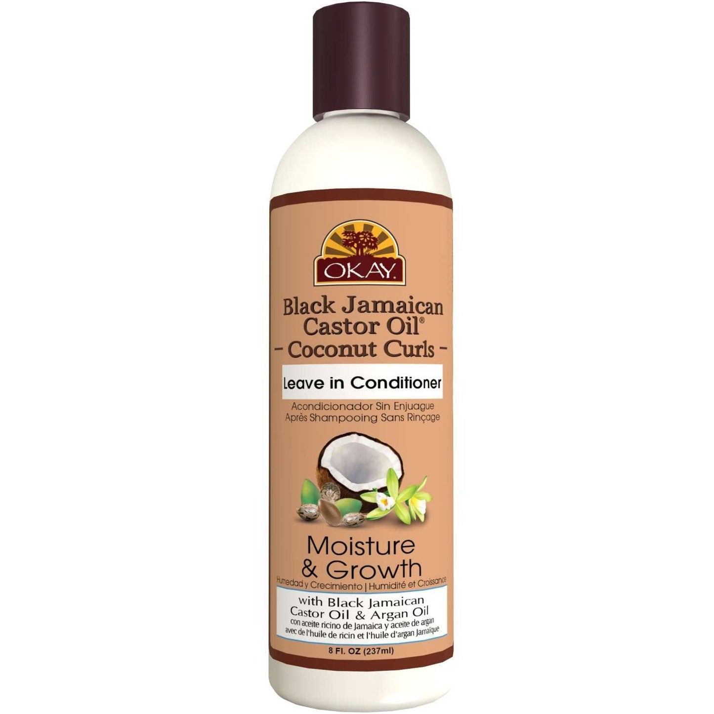 Okay Black Jamaican Castor Oil Coconut Leave In Conditioner