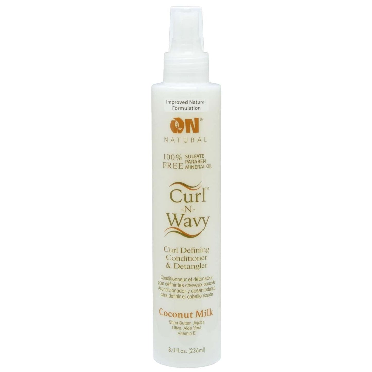 On Natural Curl-N-Wavy Coconut Milk Detangler