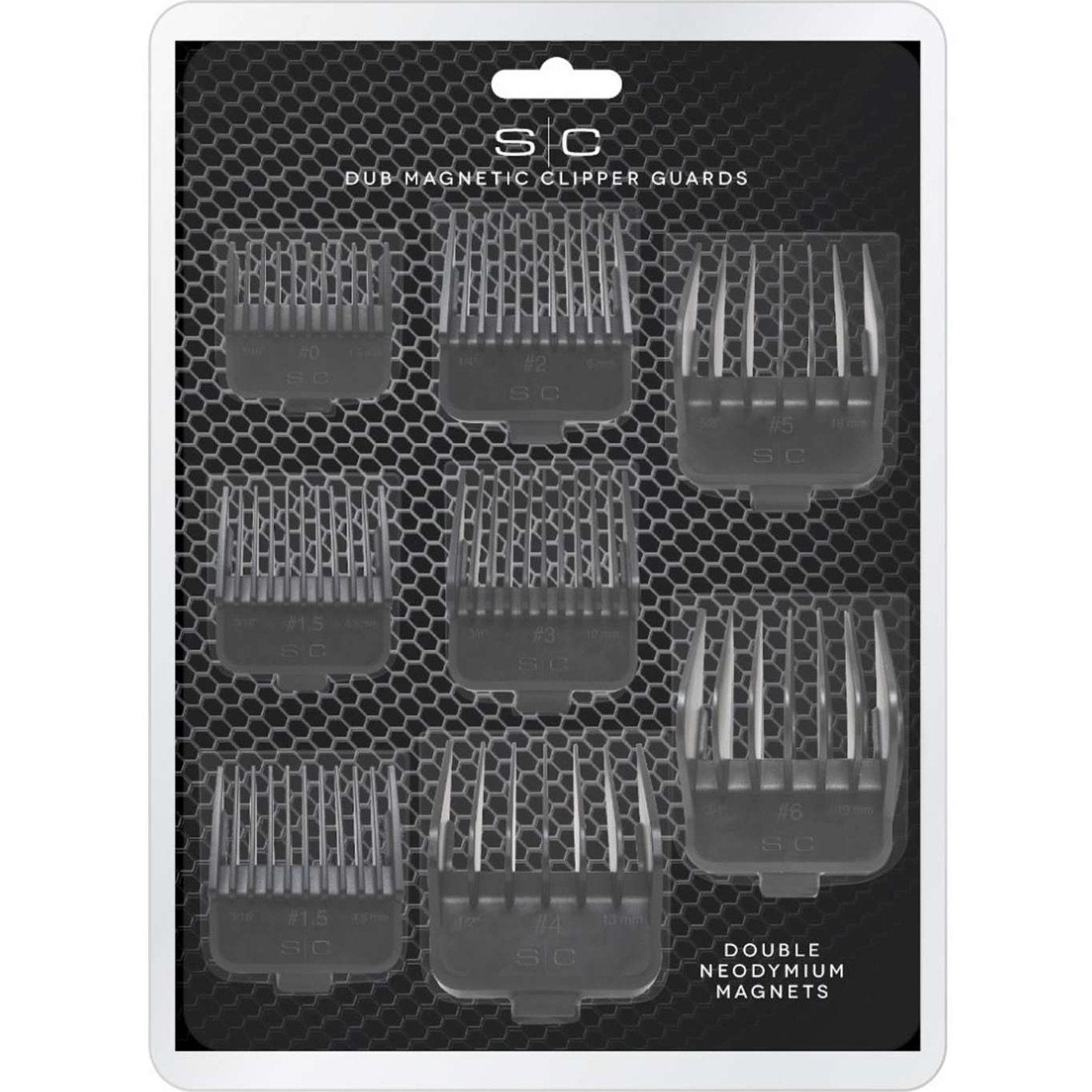 Sc Barber Hairstylist Dub Universal Double Magnetic Clipper Guards Includes 8 Assorted Sizes Coded Hair Cutting Guidescombs From 116 To 34