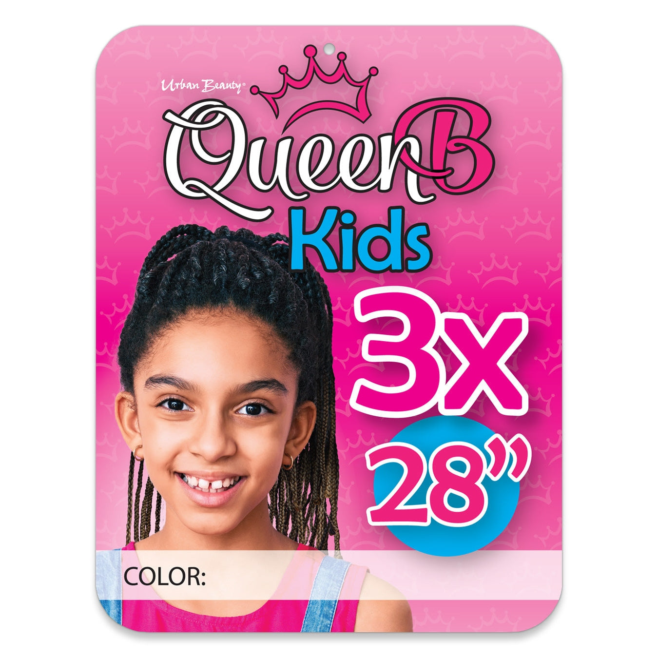 Urban Beauty Queen B Braids Synthetic Pre-Stretched 28 Inch Color Mt1B/27