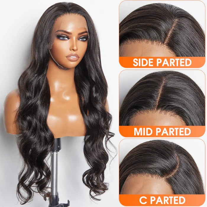 28 Inch Body wave - 13x6 Glueless Transparent Lace Front Wig