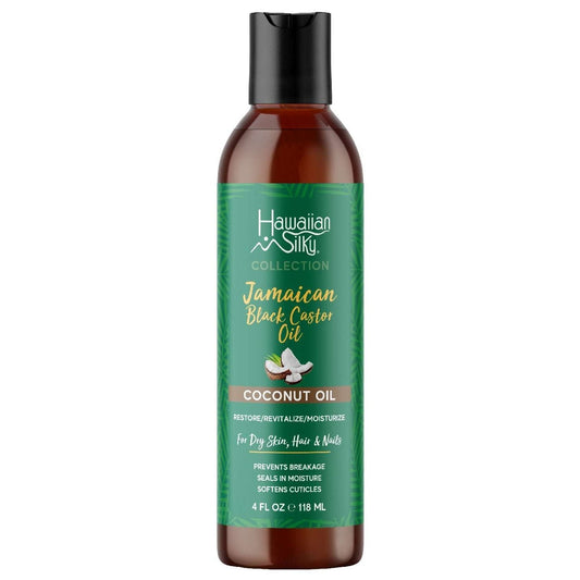 Hawaiian Silky Jamaican Black Castor Oil Coconut Oil 4 Oz