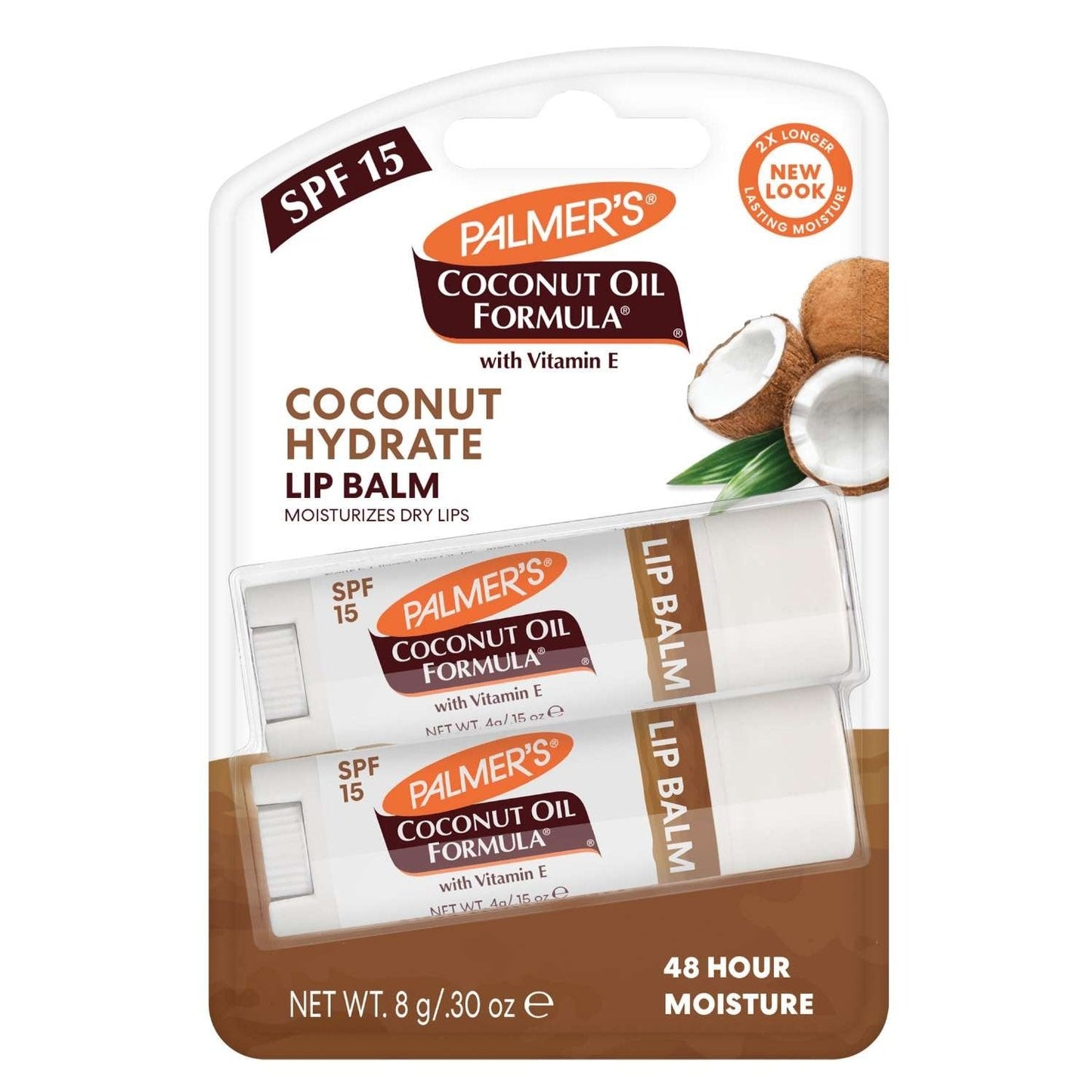 Palmers Palmers Coconut Oil Spf 15 Lip Balm Twin Pack 0.15 Oz