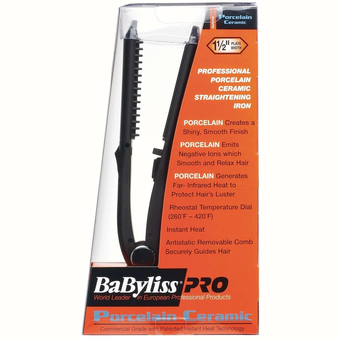 Babylisspro Porcelain Ceramic Straightening Iron