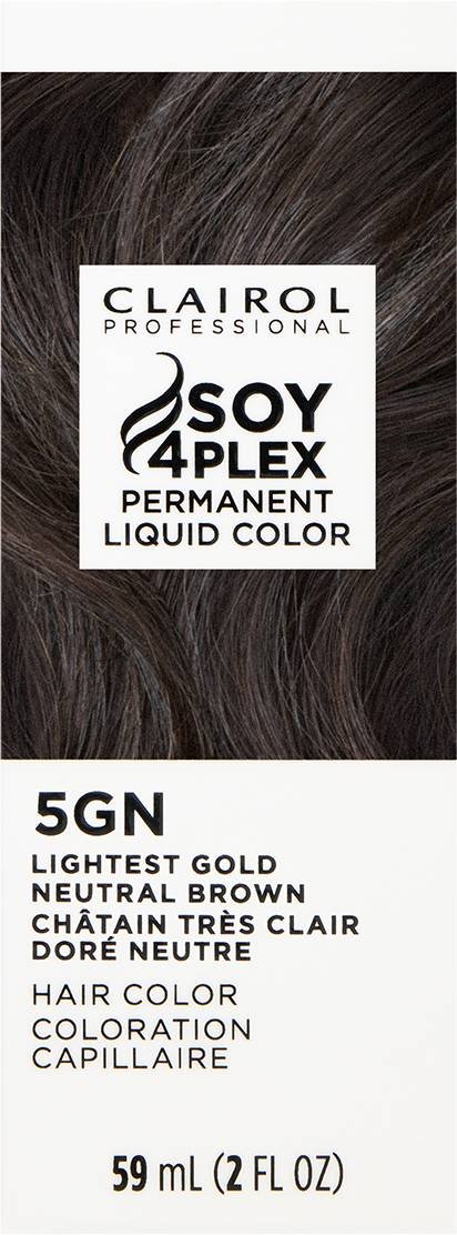 CLAIROL PERMANENT LIQUID 5GN LIGHTEST GOLD NEUTRAL BROWN