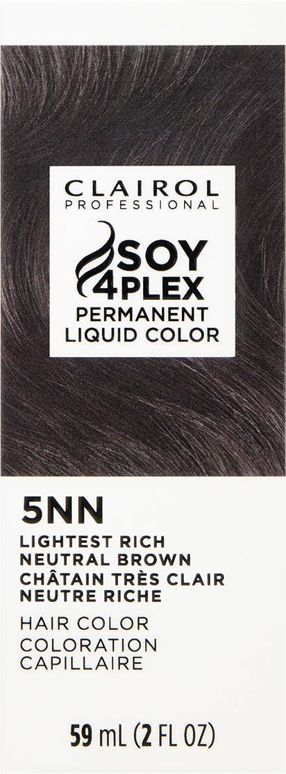 CLAIROL PERMANENT LIQUID 5NN LIGHTEST RICH NEUTRAL BROWN