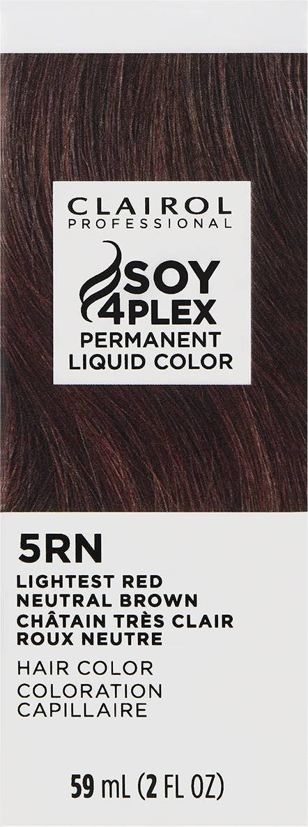CLAIROL PERMANENT LIQUID 5RN LIGHTEST RED NEUTRAL BROWN