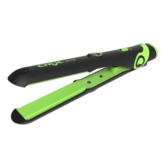 Croc Plug Detachable Mini Flat Iron Black  Green