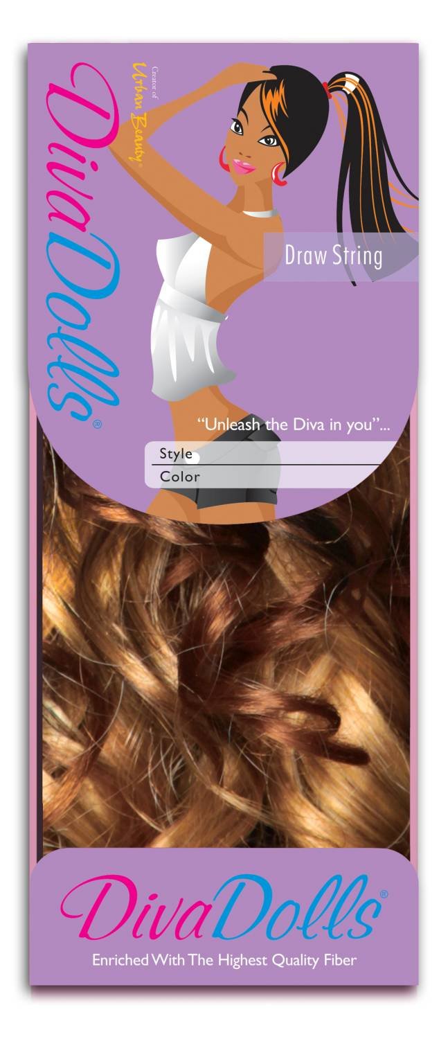 SYNTHETIC DRAW STRING DIVA DOLLS DD339 GOMEZ COLOR #1B