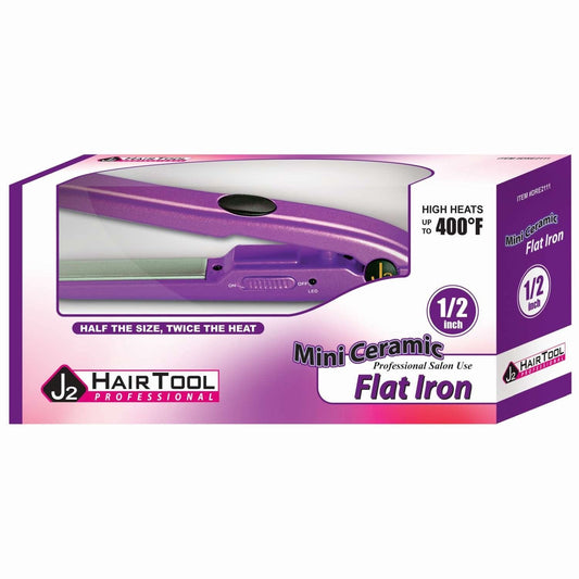 J2 Hair Tools Flat Iron Mini Purple