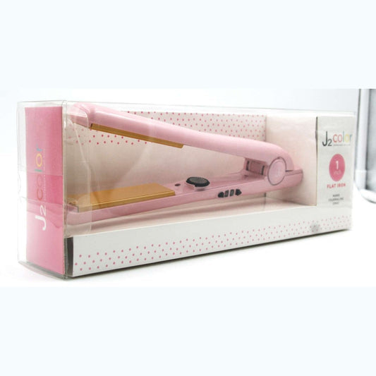 J2 Hair Tools Color Flat Iron Metallic Pink