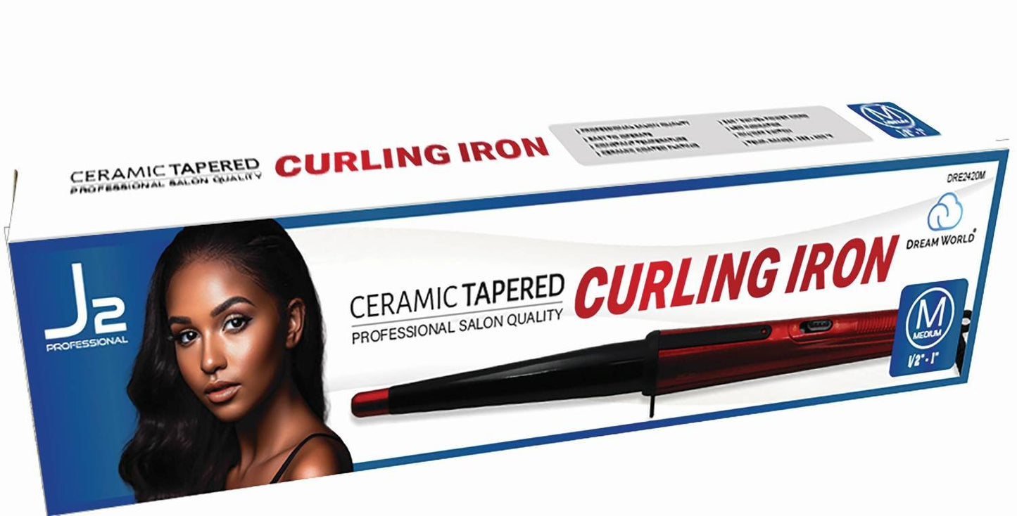 J2 HAIR TOOLS CERAMIC CURLING IRON 5/8