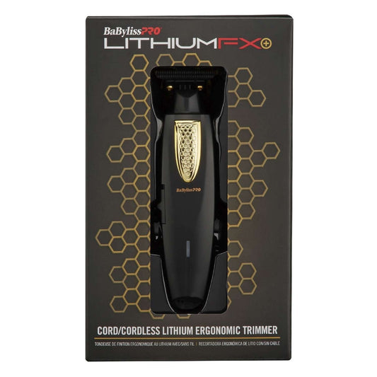 Babyliss Lithium Fx Cordcordless Lithium Ergonomic Trimmer Black And Gold