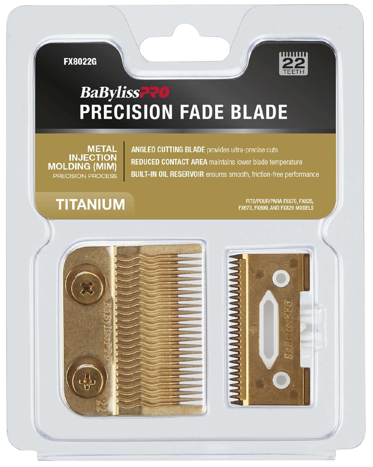 Babylisspro Precision Fade Blade Metal Injection Molding (Mim) Titanium