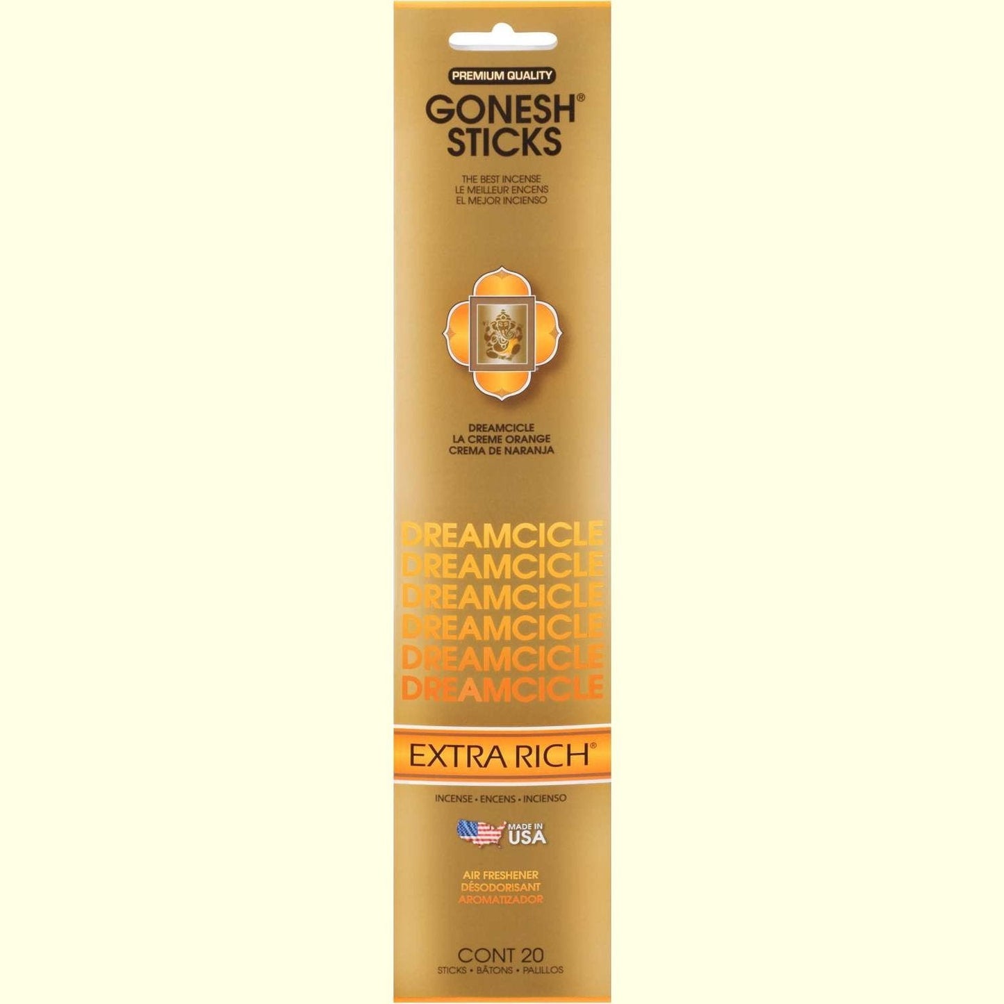 Gonesh Stick Extra Rich Dreamcicle 20 Piece
