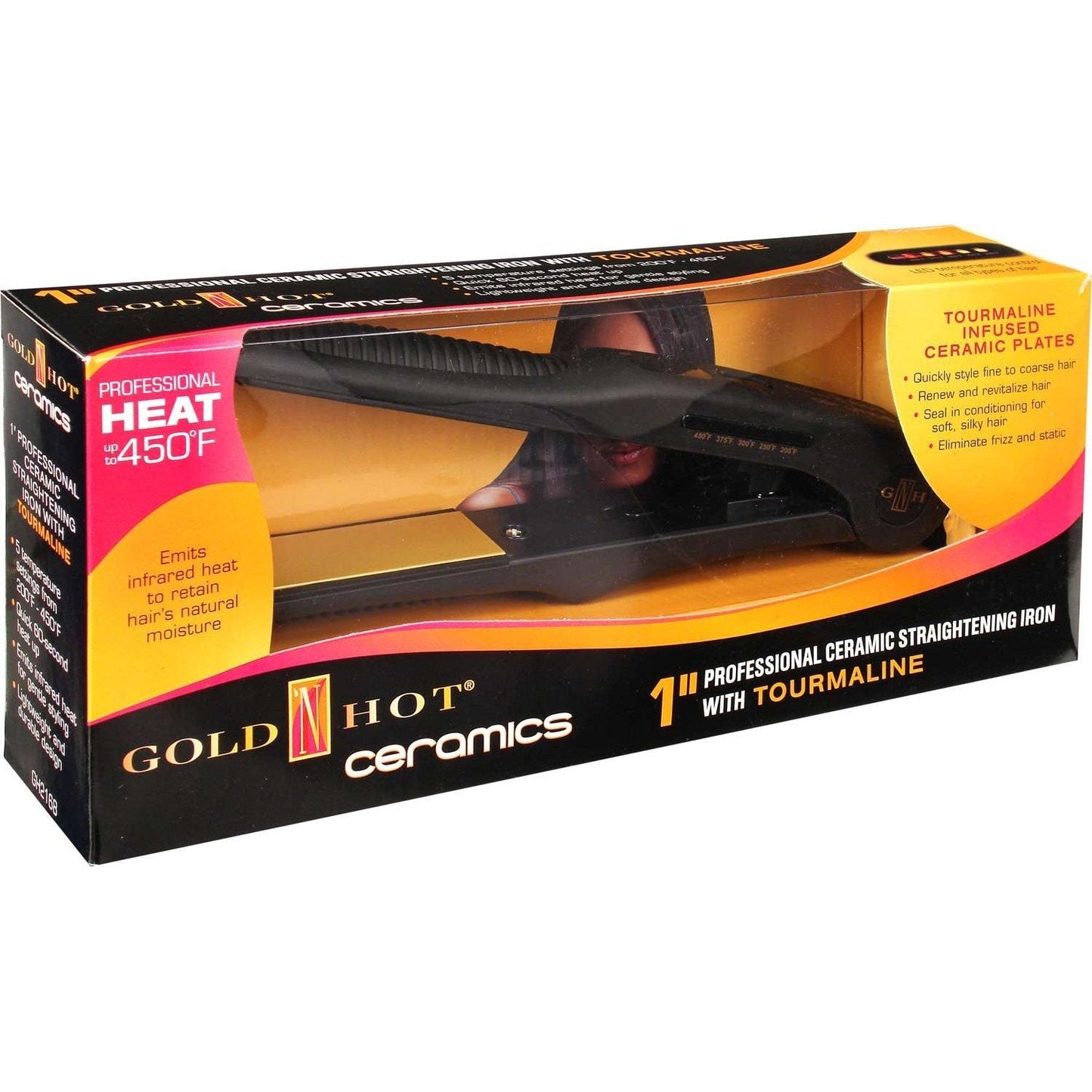 Gold N Hot Flat Iron Ceramic Tourmaline