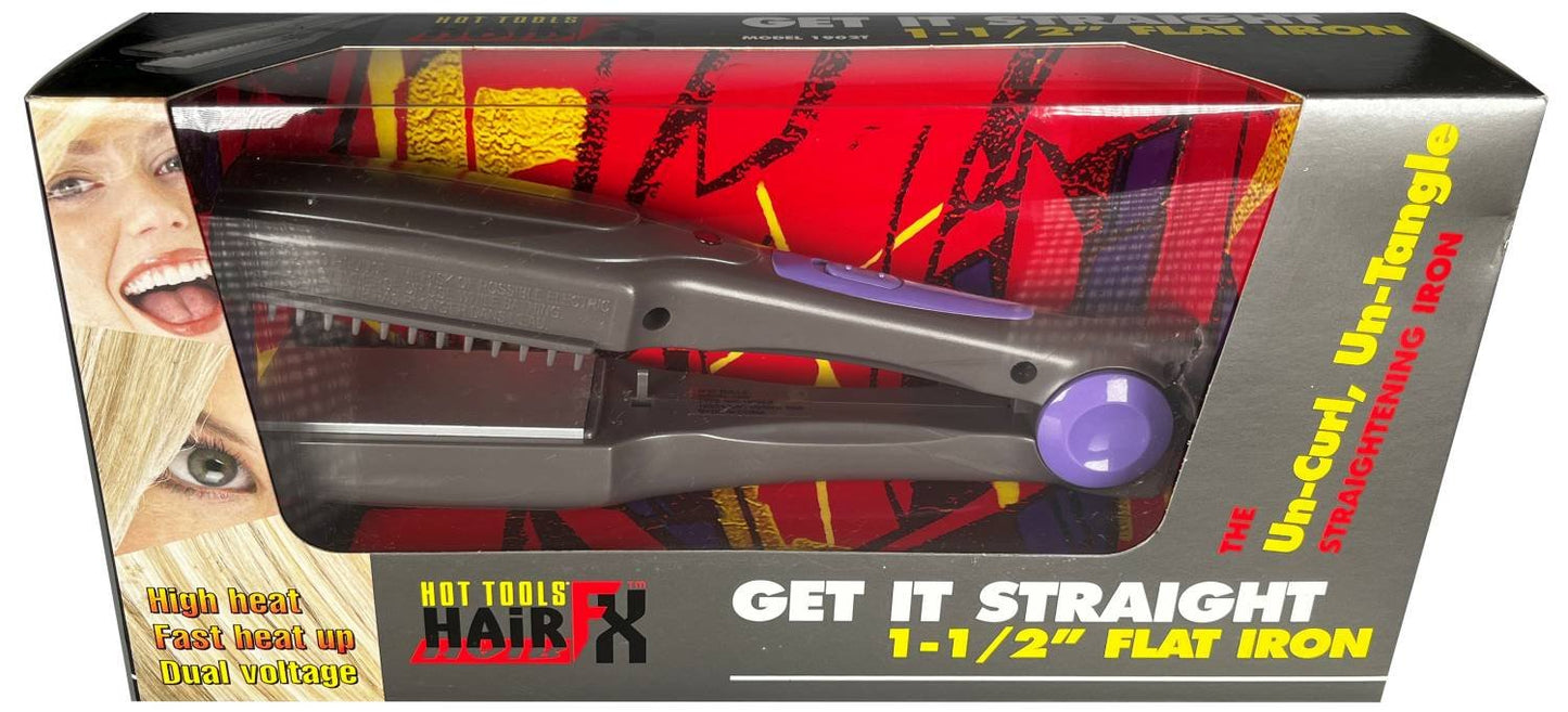 HOT TOOL HAIRFX GET IT STRAIGHT 1-1/2  FLAT IRON