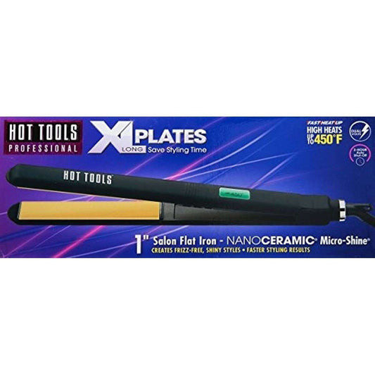 Hot Tools Nano Extended Flat Iron 1 In