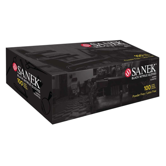 Sanek Black Nitrile Gloves Powder Free Small