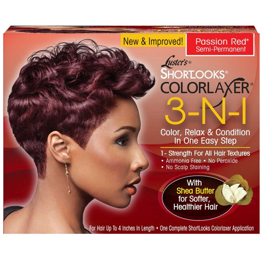 Pink Short Looks Color Relaxer 3 In 1 Red