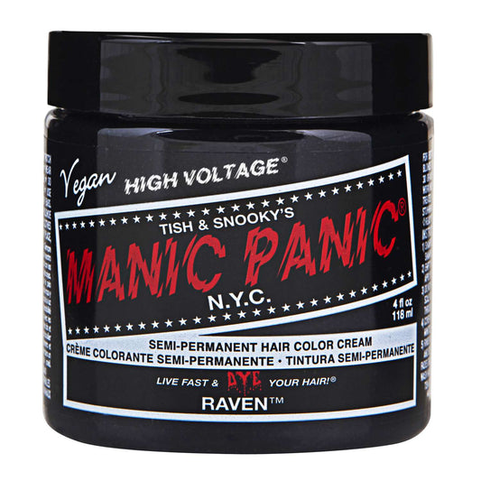 Manic Panic Semi Permanent Cream Hair Color - Raven 4 Oz