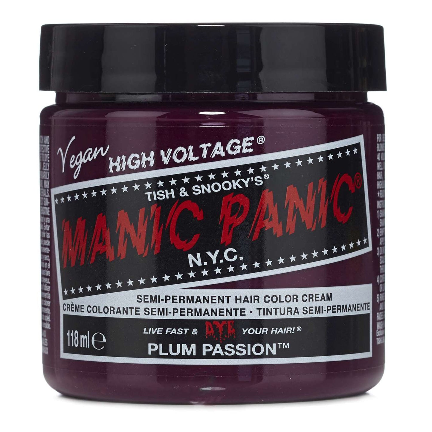 Manic Panic Semi Permanent Cream Hair Color - Plum Passion 4 Oz