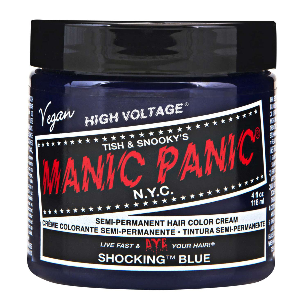 Manic Panic Semi Permanent Cream Hair Color - Shocking Blue 4 Oz