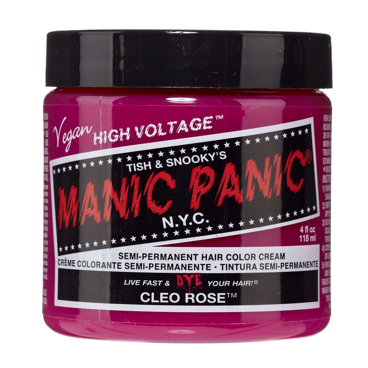 Manic Panic Semi Permanent Cream Hair Color - Cleo Rose 4 Oz