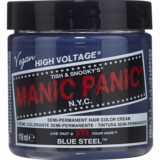 Manic Panic Semi Permanent Cream Hair Color - Blue Steel 4 Oz